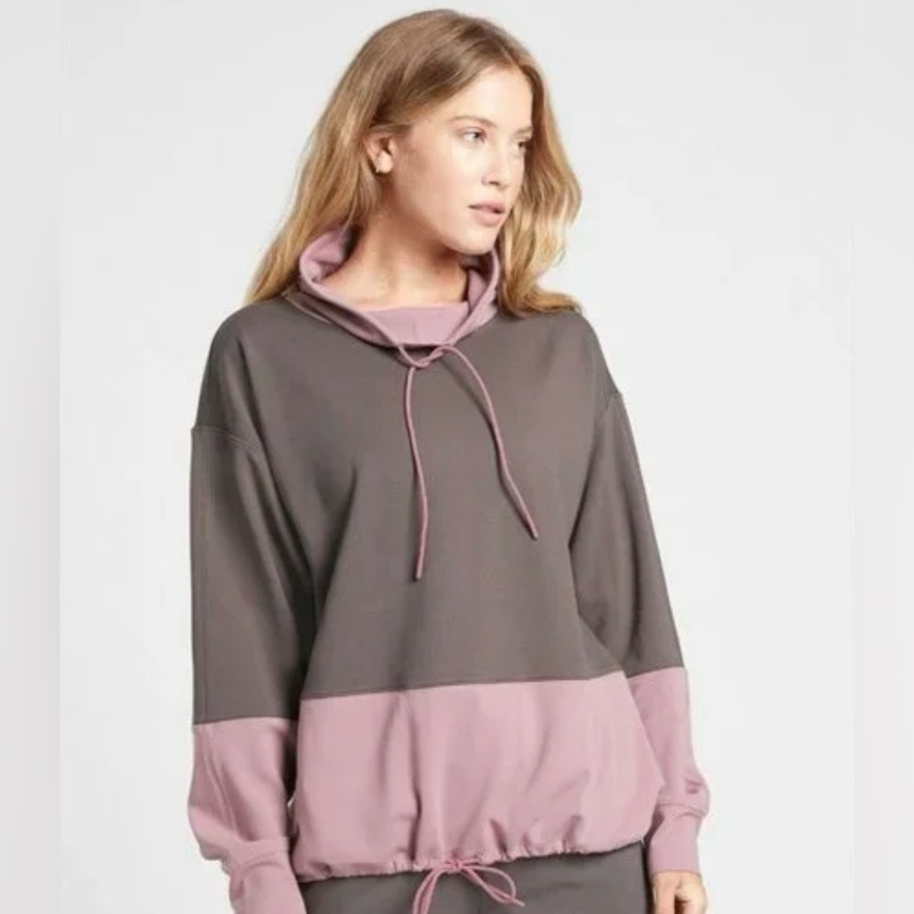 Athleta Hermosa mock turtleneck sweater women’s medium mauve